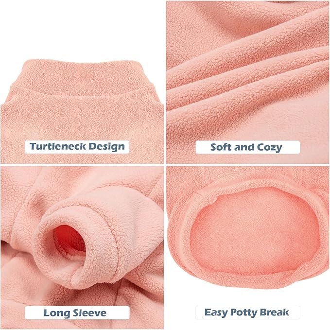 GYALAPERI Dog Sweater, 3 Pack Dog Sweaters for Small Dogs Girl Boy, Ultra Soft Warm Puppy Clothes Dog Coat for Winter (Rose+Lt Pink+Lt Purple, X-Small)