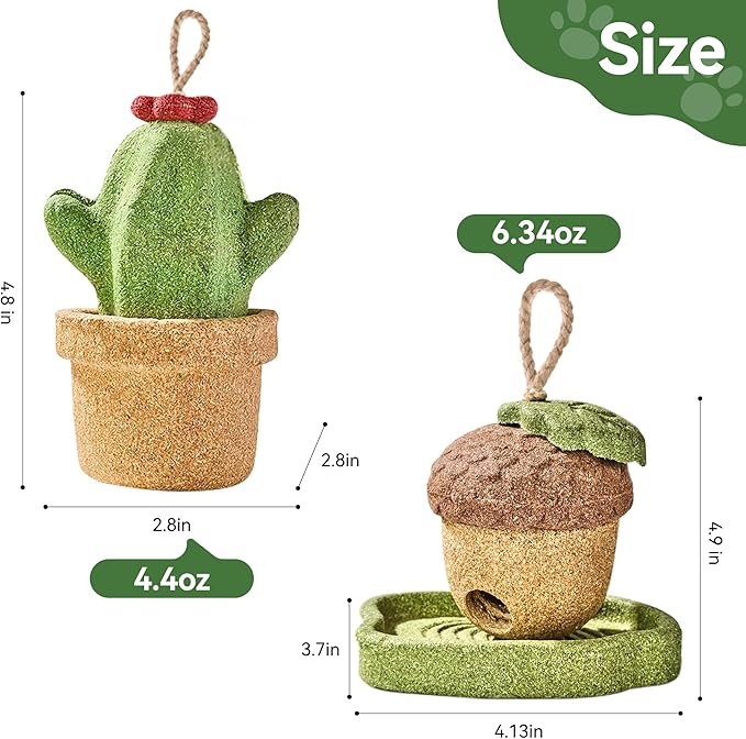 2 Pack Guinea Pig Chew Toys, Prevent Teeth Overgrowth, Rabbit Chew Toys, Natural Treats for Rabbit/Hamster Toys, Natural Timothy Grass & Vegetables, Small Animal Toys for Habitat Decoration