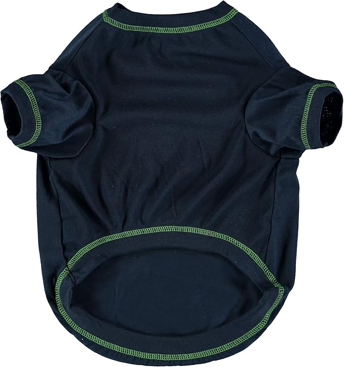 NFL Seattle Seahawks Dog T-shirt X-Small. - Licensed Shirt for Pets Team Colored with Team Logos- Premium Stretchable Materials for the comfort of your Dog & Cat