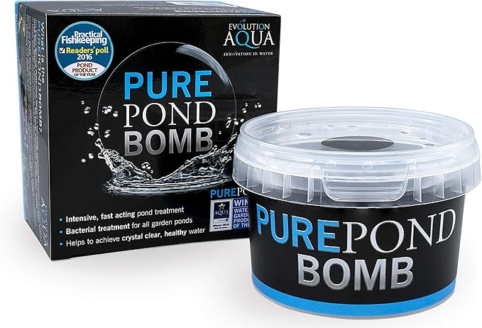 Evolution Aqua Pure Pond Bomb – for Crystal Clear Healthy Water, Treats up to 20,000 litres