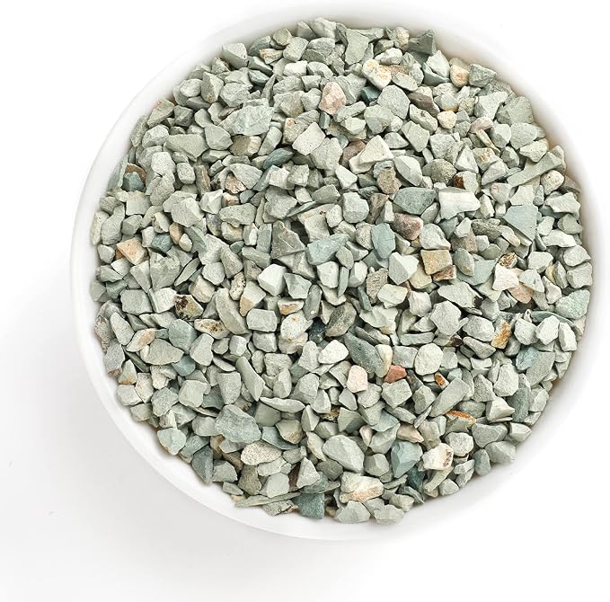 Boniosz 2lb Succulents and Cactus Green Zeolite, Décor & Additive Rocks, Natural Decorative Gravel for Bonsai, Fairy Gardening, DIY Projects, Vases Fillers, Terrarium
