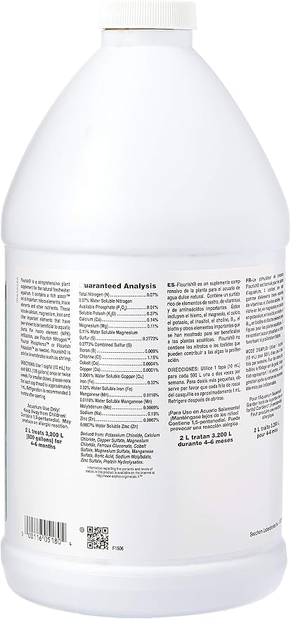 Seachem Flourish Freshwater Plant Supplement - Aquarium Element and Nutrient Blend 2L / 67.6 oz