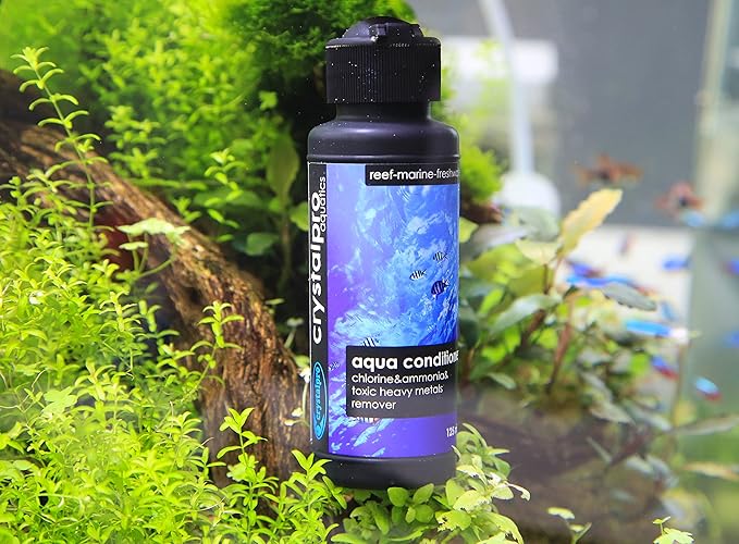 Crystalpro Aqua Conditioner - Treats 5000 Gallons - Aquarium Water Conditioner - Neutralizes Chlorine and Ammonia 16.9 Oz