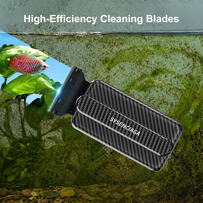 Aquarium Magnet Glass Cleaner（L） | Very magnetic，The handle is easy to grip，Easily Remove Stains，Dual-Sided Cleaning Surfaces，Self-floating Design