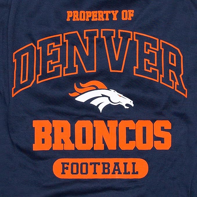 NFL Denver Broncos Dog T-Shirt for Pets, Size X-Large. Officially Licensed Pet Shirt with Team Logo, Soft Stretchable Comfort Fit Apparel for Dogs & Cats
