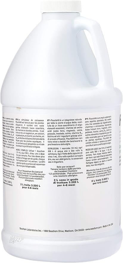 Seachem Flourish Freshwater Plant Supplement - Aquarium Element and Nutrient Blend 2L / 67.6 oz