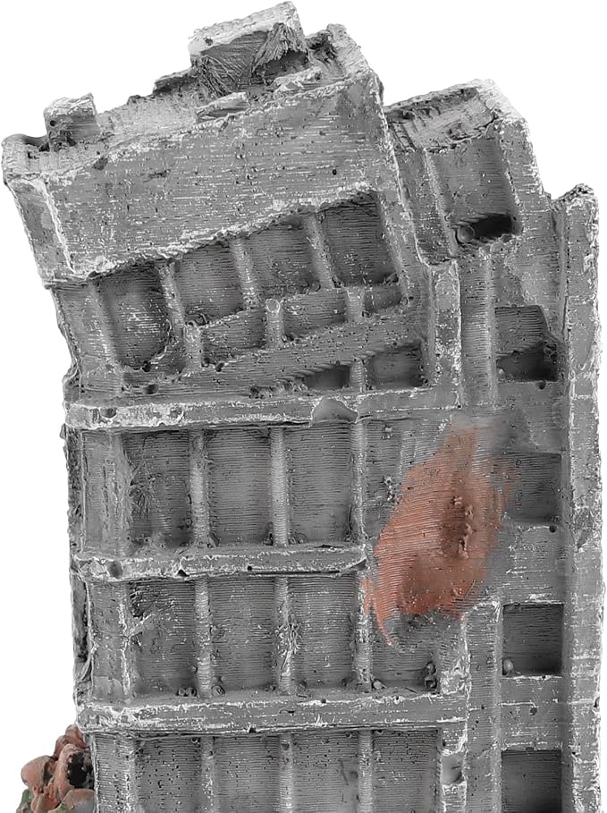Totority Aquarium Ruins Decorations 3Pcs Fish Tank Hideout Decor Fish Tank Castle Decoration Resin Aquarium Decorations Buildings City Model Buildings for Shrimp and Underwater Landscaping 5.51 in