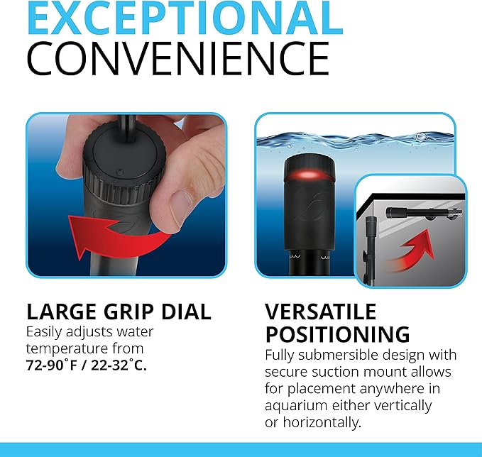Fluval T150 Fully Electronic Heater for Freshwater Aquariums up to 45 Gal.