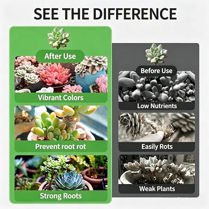 Boniosz 5lb Bonsai Succulent and Cactus Soil 1/8-1/4 inch Gritty Mix Rocks Gravel for Terrarium Top Dressing Decorative Pebbles Potting Soil Amendment for Pots Indoor Plants, Fast Drainage, Balance PH