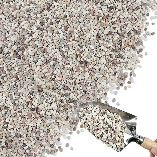 18lb Succulent and Cactus Gravel Pebbles, 1/5 Inch Mixed Color Natural Rocks for Fish Tank, Indoor Plants, Aquarium, Vases, Landscaping