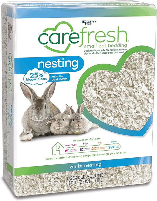 carefresh® White Nesting Small pet Bedding, 50L (Pack May Vary), Model Number: L0382