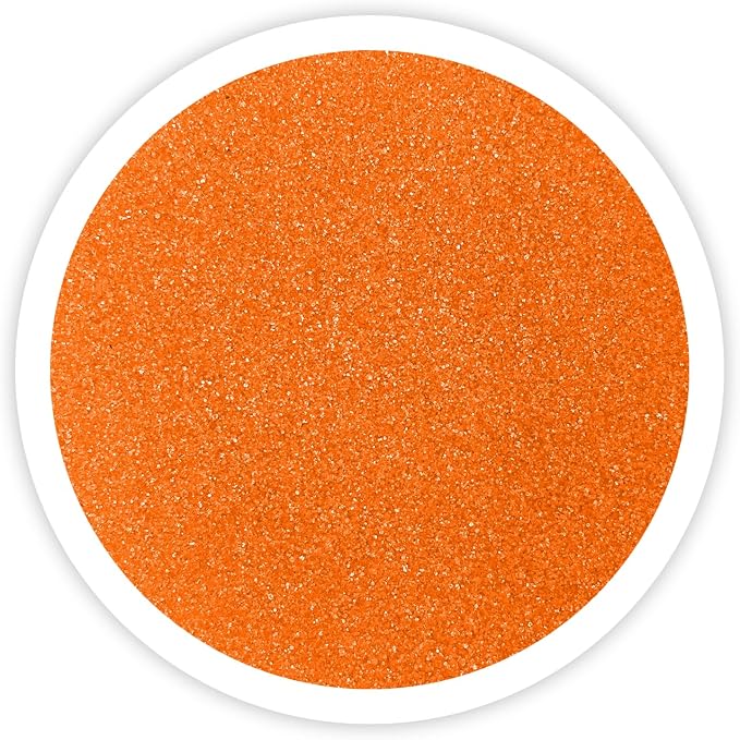Tangerine Unity Sand -1.5 LB (22 oz), Bright Orange Colored Sand for Weddings, Vase Filler, Home Decor, Crafts, Terrariums, and More