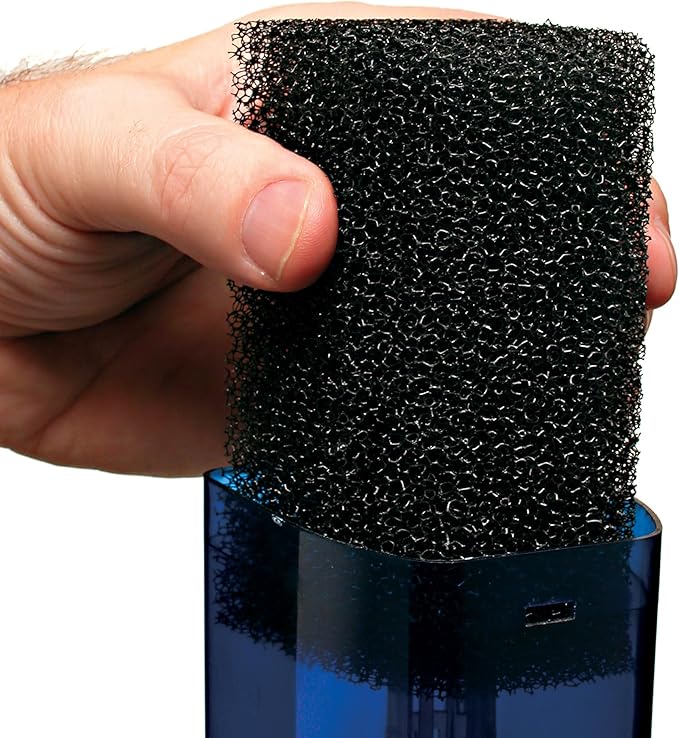 Penn-Plax Cascade 300 Replacement Bio-Sponge - 1 Pack Aquarium Filter Sponge for CIF1 Submersible Internal Media Filter - Easy-to-Clean - Fresh & Saltwater Filtration - Black, 2 x 1.75 x 1.75 Inches