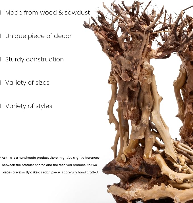 Ultum Nature Systems Bonsai - Handcrafted Hardscape Driftwood for Aquarium, Terrarium, Vivarium, Natural Aquascape Hardscape Decorations, Aquascaping Hardscape for Live Aquatic Plants - 003, Medium