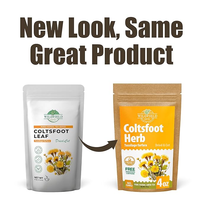 4 oz. Coltsfoot Herb Leaf Tea (Tussilago Farfara) - 113g Coltsfoot Leaf Herb Tea Uñ De Caballo