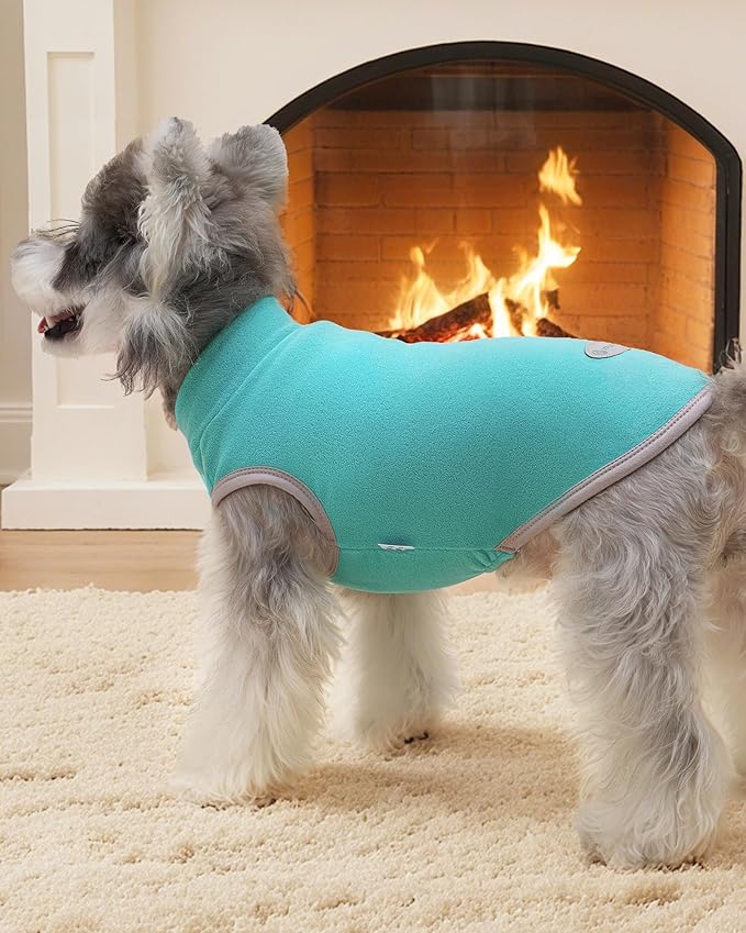 XPUDAC 4 Pack Fleece Dog Sweaters Vest Soft Lightweight Breathable Doggie Clothes for Small Medium Large Dogs Boy Winter Warm Pet Pullover Jacket Sweatshirt Puppy Coat, 511-3XL