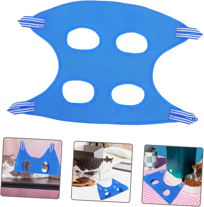 Toddmomy Cat Hammock for Grooming and Nail Clipping Pet Sling for Dogs and Cats Space Saving Design for Easy Organization Comfortable and Safe Pet Grooming