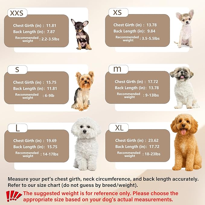 2 Pieces Dog Sweaters for Small Dogs Fall Dog Clothes Female Winter Fleece Puppy Sweaters Warm Thick Outfit Pet Small Dog Sweater for Boy Girl Dogs Yorkie, Chihuahua, Bulldog, Dachshund,Pug, Medium