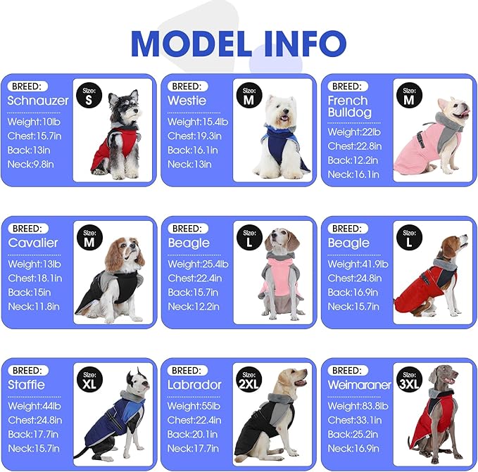 Nanaki Small Dog Coat for Winter Waterproof, Warm Fleece Lining Furry Collar Dog Jacket with Leash Hole, Reflective Adjustable Cold Weather Puppy Jacket Vest, Pullover Pet Snow Suit Male Female,Red S