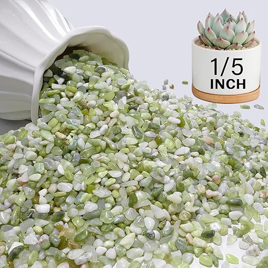 NUPICK 3 lbs Pebbles for Indoor Plants, 1/5 Inch Pea Gravel for Fish Tank, Polished Decorative Rocks for Succulent, Natural River Stones for Vases, Cactus, Landscaping, Bird Bath, Aquarium, Jade