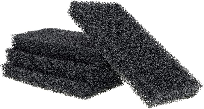 Aquarium Filter Foam Sponges Pad, 8x4x1 Inch, 4 Pieces