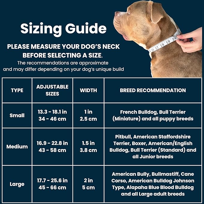 Tactical Dog Collar for Puppy, Heavy Duty Puppy Collar, Dog Collar for Small Dogs, Waterproof Dog Collar, Dog Training Collar, Quick-Release Buckle, Adjustable Sizes – BULLYBREED (Navy Blue, Small)