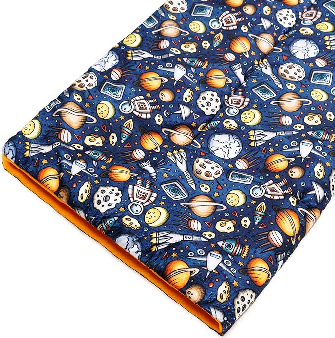 KAMEIOU Space Rocket Polar Fleece Guinea Pig Cage Liner Bedding for Small Animals Bed Chinchilla Rat Hedgehog Polar Fleece Bunny Rabbit Midwest Guinea Pig Liner Cages Beds C&C Small Pet Blanket Mats