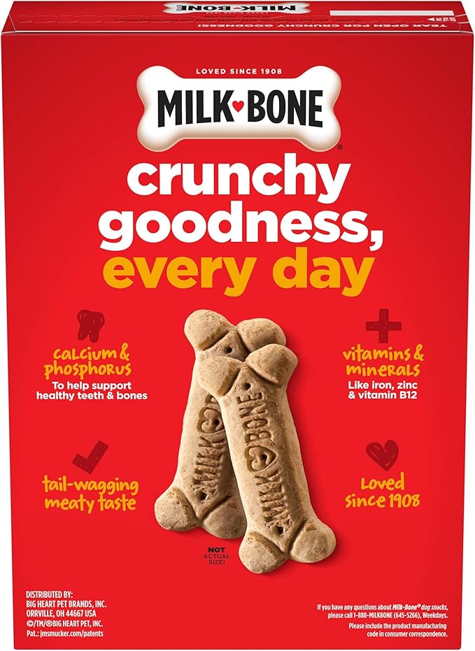 Milk-Bone Dog Treats for Medium Dogs, 24 Ounce | Pack of 2 | Crunchy | Helps Clean Teeth
