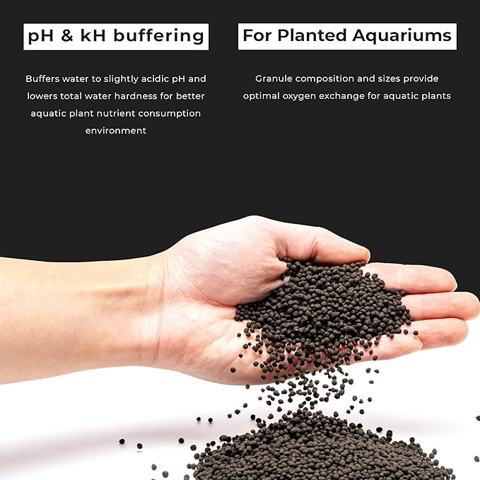 Ultum Nature Systems Controsoil - Freshwater Aqua Soil Substrate for Fish, Shrimp, Live Plant Propagation and Aquascaping - 6.8pH Low Ammonia, Volcanic Ash - Black, Fine (3 Liter)