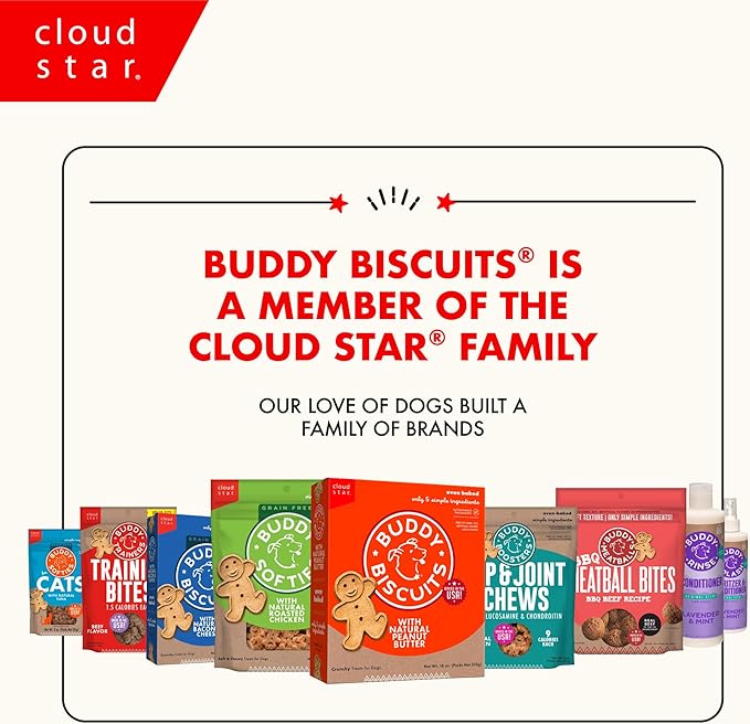 Buddy Softies Soft & Chewy Dog Treats Peanut Butter 20 oz. Jar
