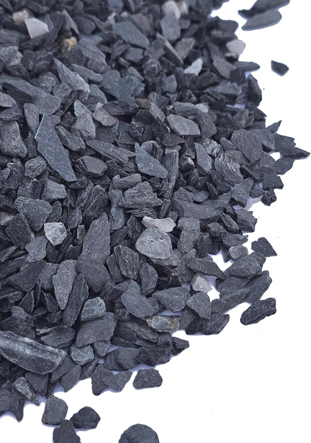 Natural Slate Stone Gravel 1/8 to 1/4 inch - USA Sourced and Packaged for Basing Models, Wargaming, Mosaic Stone Art, Crafts, Bonsai, Succulents, Miniature or Fairy Gardens, Aquariums (1lb)