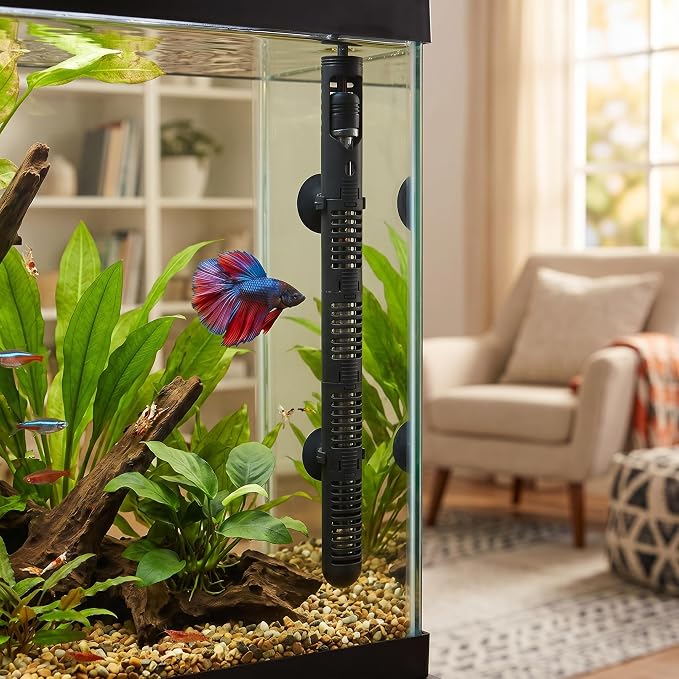 GOTOTOP Fish Heater Cover Aquarium Heater Protective Case Fish Heater Guard Detachable Designed Cover with Suction Cups #3 14.37in