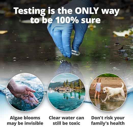 5Strands Blue-Green Algae Water Test Kit for Lakes & Ponds, 2 Pack | On-Site Water Test to Detect Dangerous Blue-Green Algae Toxins in Lakes & Ponds. Results in 10 minutes. Keep Your Family Safe