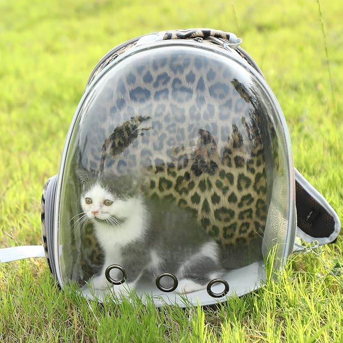 Pet Carrier Backpack Expandable for Cats and Small Dogs, Breathable Anti-Collapse Design, Airline Approved Travel Backpack for Hiking and Outdoor Use (Back Expandable-Animal)