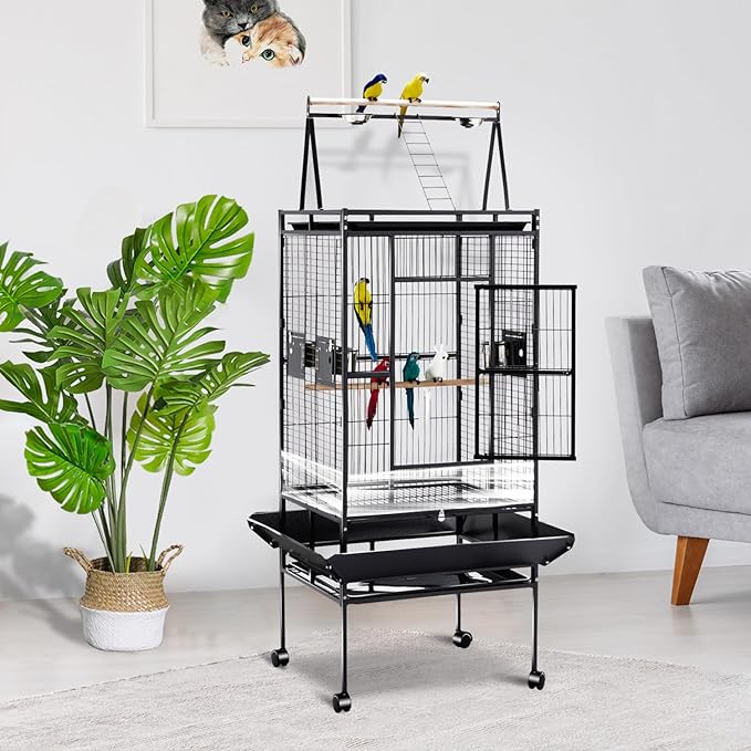 Bird Cage Seed Catcher Guard 4Pcs Anti-Scatter Mess-Free Transparent PVC for Parrot Parakeet