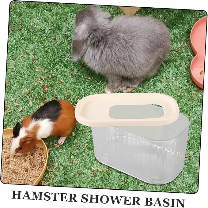 SUPVOX Hamster Dust Bath Container Easy Pet Bathtub Hamster Bathroom Chinchilla Sand Bath Bowl