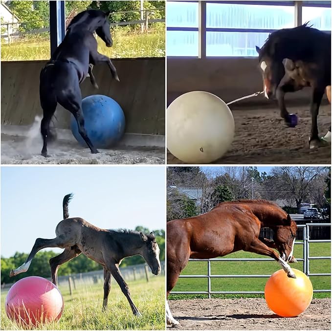 Horse Ball 40inch - Extra Large Toy for Adult Horses, Ideal for Pasture & Indoor Stall Boredom Relief