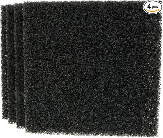 Aquarium Filter Foam Sponges Pad, 9x9x1 Inch, 4 Pieces
