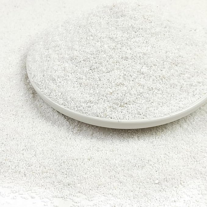 YISZM Aquarium Sand, 5lbs White Fish Tank Sand, Aquarium Gravel Substrate for Aquascaping, Vivariums, Terrariums, Plants and Crafts