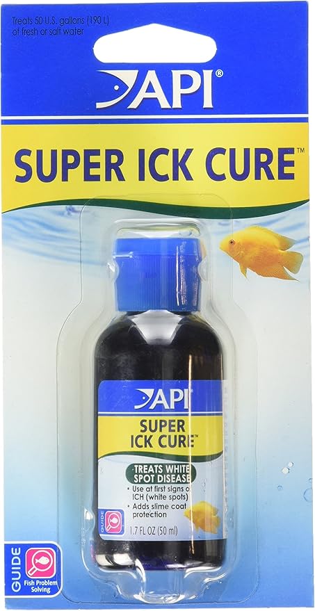 API LIQUID SUPER ICK CURE Freshwater and Saltwater Fish Medication Bottle, 1.7 oz (12A)