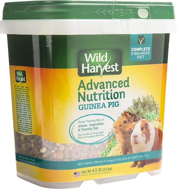 Wild Harvest Advanced Nutrition Guinea Pig, Complete And Balanced Diet, 4.5 Pounds