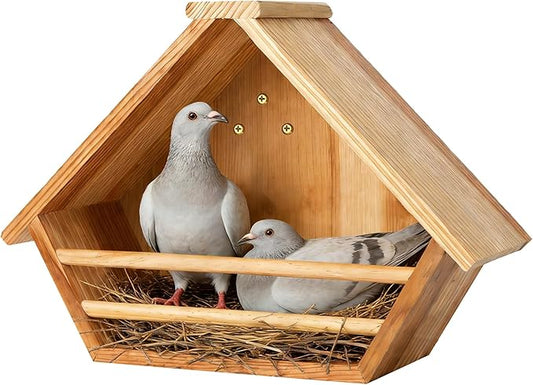 Cedar Mourning Dove Nesting Box, Oltara Wooden Dove Pigeon Bird House for Outdoors