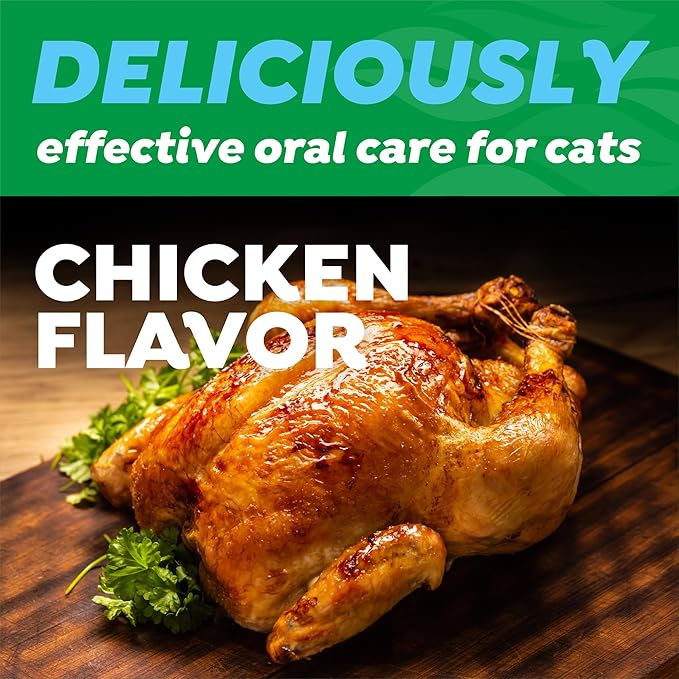 TropiClean Fresh Breath Cat Toothbrush and Toothpaste Kit, Cat Teeth Cleaning & Breath Freshener Solution, Complete Dental Care