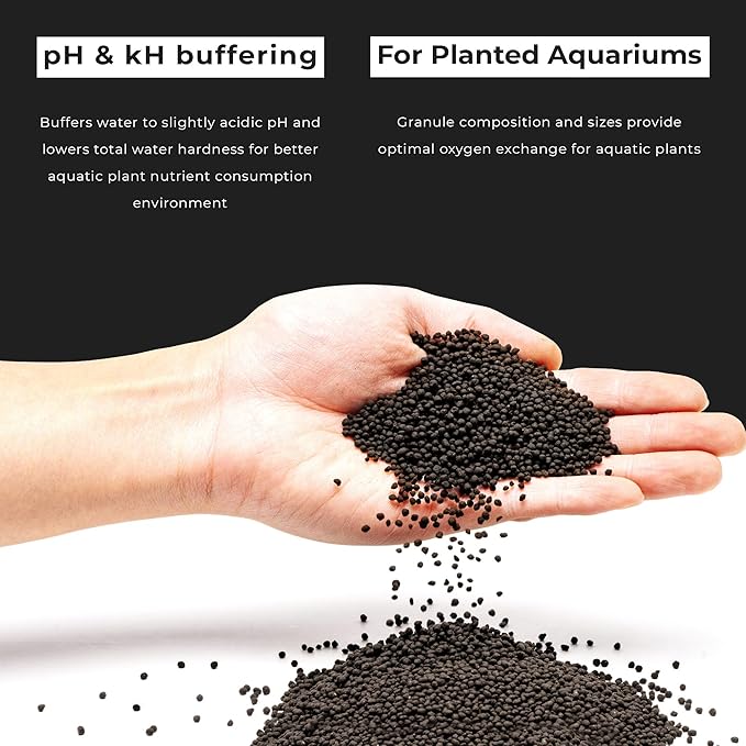 Ultum Nature Systems Controsoil - Freshwater Aqua Soil Substrate for Fish, Shrimp, Live Plant Propagation and Aquascaping - 6.8pH Low Ammonia, Volcanic Ash - Black, Extra Fine (3 Liter)