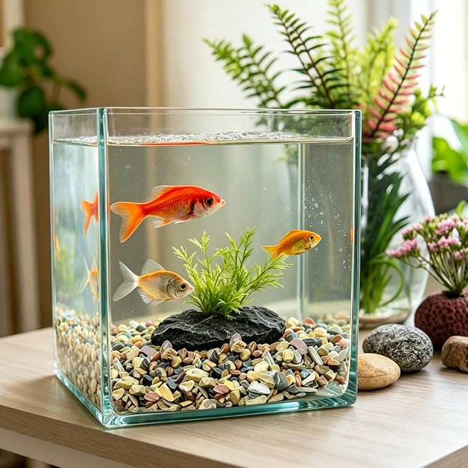 Aquarium Gravel, 40lbs Fish Tank Rocks, 0.4-1.2 inches | Aquascape Substrate for Turtle Tank, River Rocks, Safe for Aquariums, Terrariums