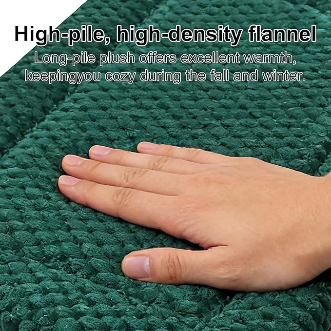 Dog Bed Mat – Soft & Comfortable Dog Kennel Pad for Crate – Durable Crate Bed & Mat for Dogs & Cats (Dark Green, XS(18"*14"*1.5"))