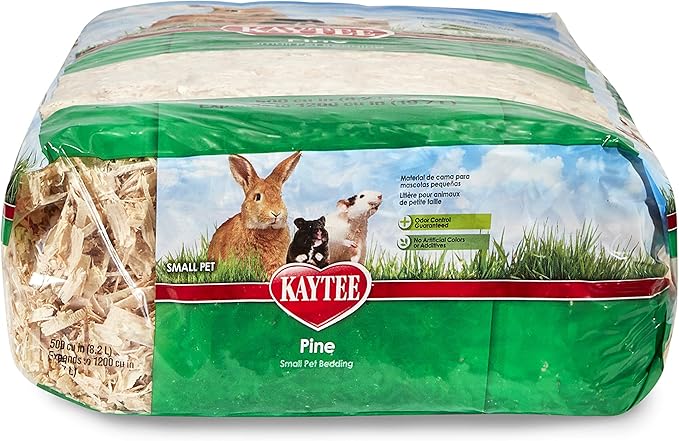 Kaytee Small Animal Pine Bedding For Pet Guinea Pigs, Rabbits, Hamsters, Gerbils, and Chinchillas, 19.7 Liter