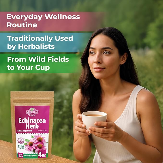 4 oz. Dried Echinacea Herb Herbal Tea (Echinacea purpure) - 113g Equinácea Herb Tea