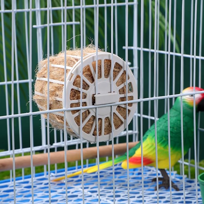Abaodam Cotton and Jute Bird Nest Material for Small Birds Parakeets Canaries Finches Comfortable Reusable Nesting Pad for Birdhouses and Habitat Decoration