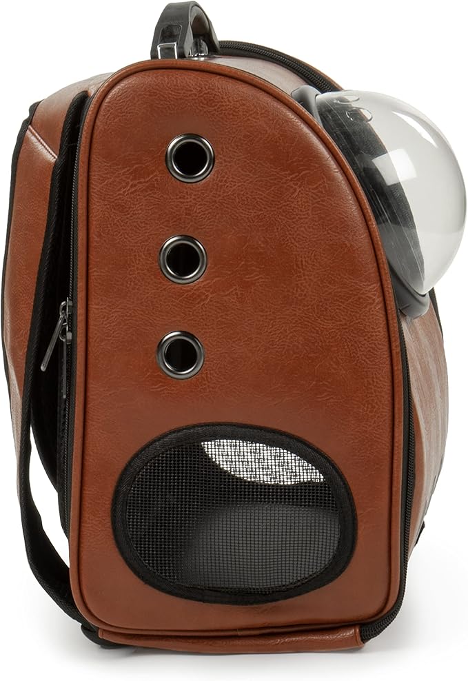 Sherpa Cat Travel Backpack with Bubble View, Airline Approved - Brown, One Size